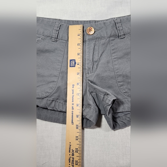 ♥️ OP JUNIORS MID RISE TWILL SHORTS SIZE 5 - GREY ♥️ - Picture 13 of 13
